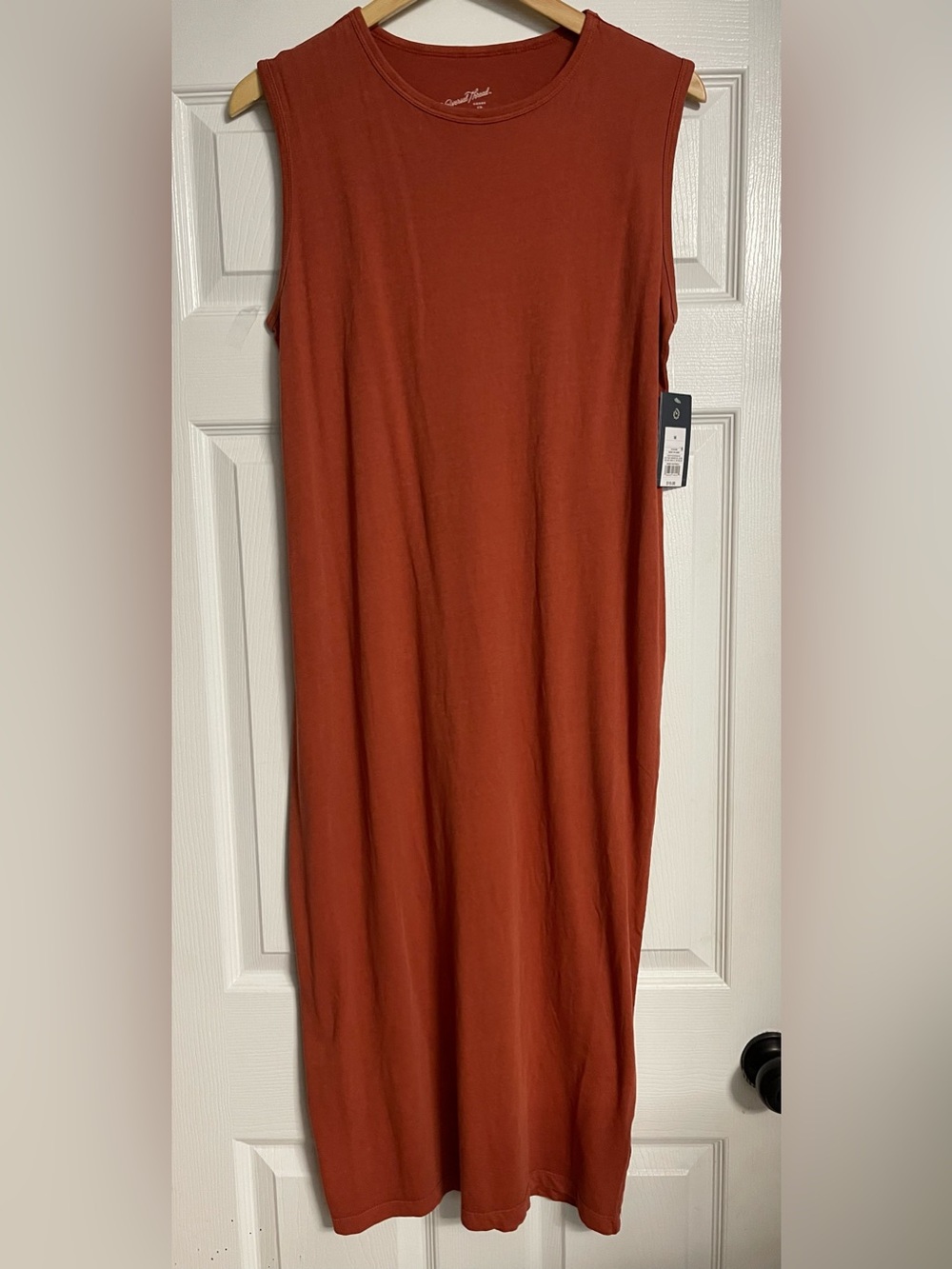 Universal Thread Sleeveless Maxi Dress in Rust